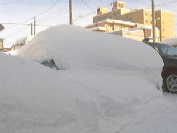 雪に埋もれた車その2