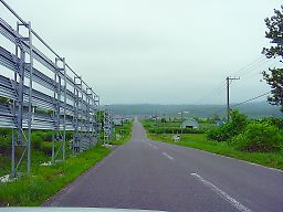 羽幌町高台から築別方向の風景